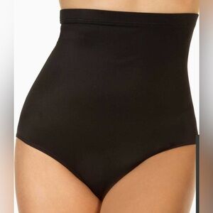 NWOT. Miraclesuit Black High-Waisted Shapewear bathing suit bottom.